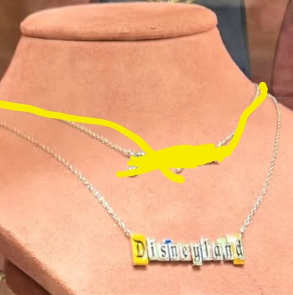 NEW! Limited edition - Disney monogram Silver platinum Necklace